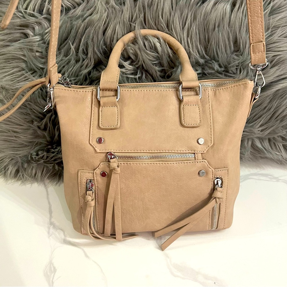 ANTIK KRAFT nude crossbody tote bag perfect condition